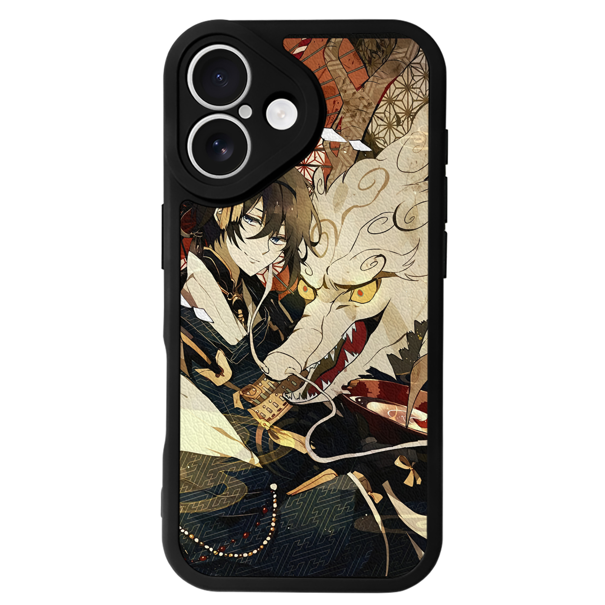 （画像用） 刀剣乱舞 Touken Ranbu 【iPhone 16シリーズ対応】シリコンスマホケース（レザー調） 材質：シリコン